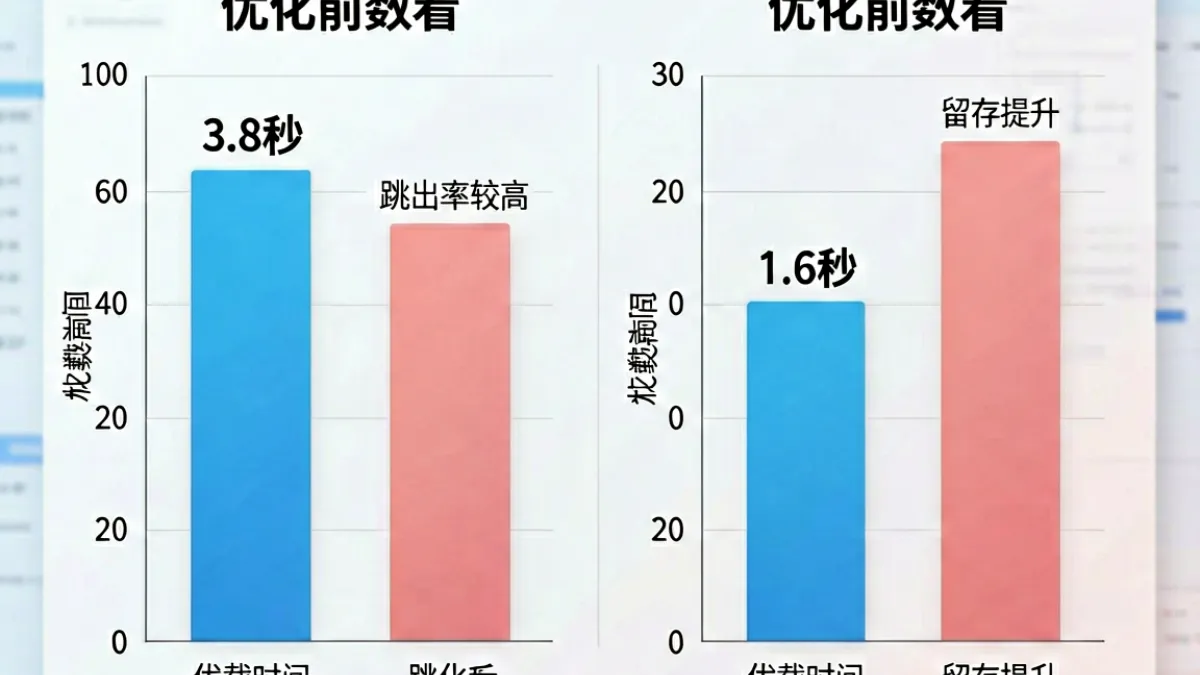 对比图表展示avav天堂移动端优化前后加载速度差异及用户留存变化趋势